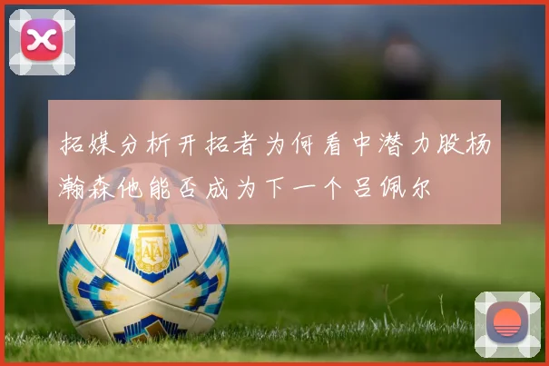 拓媒分析开拓者为何看中潜力股杨瀚森他能否成为下一个吕佩尔
